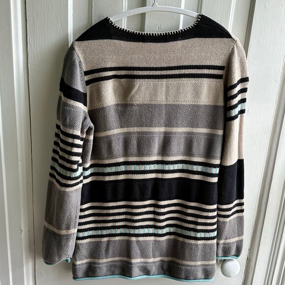 Gudrun Sjoden Alfrida Striped Sweater Recycled Cotton - Picture 6 of 8